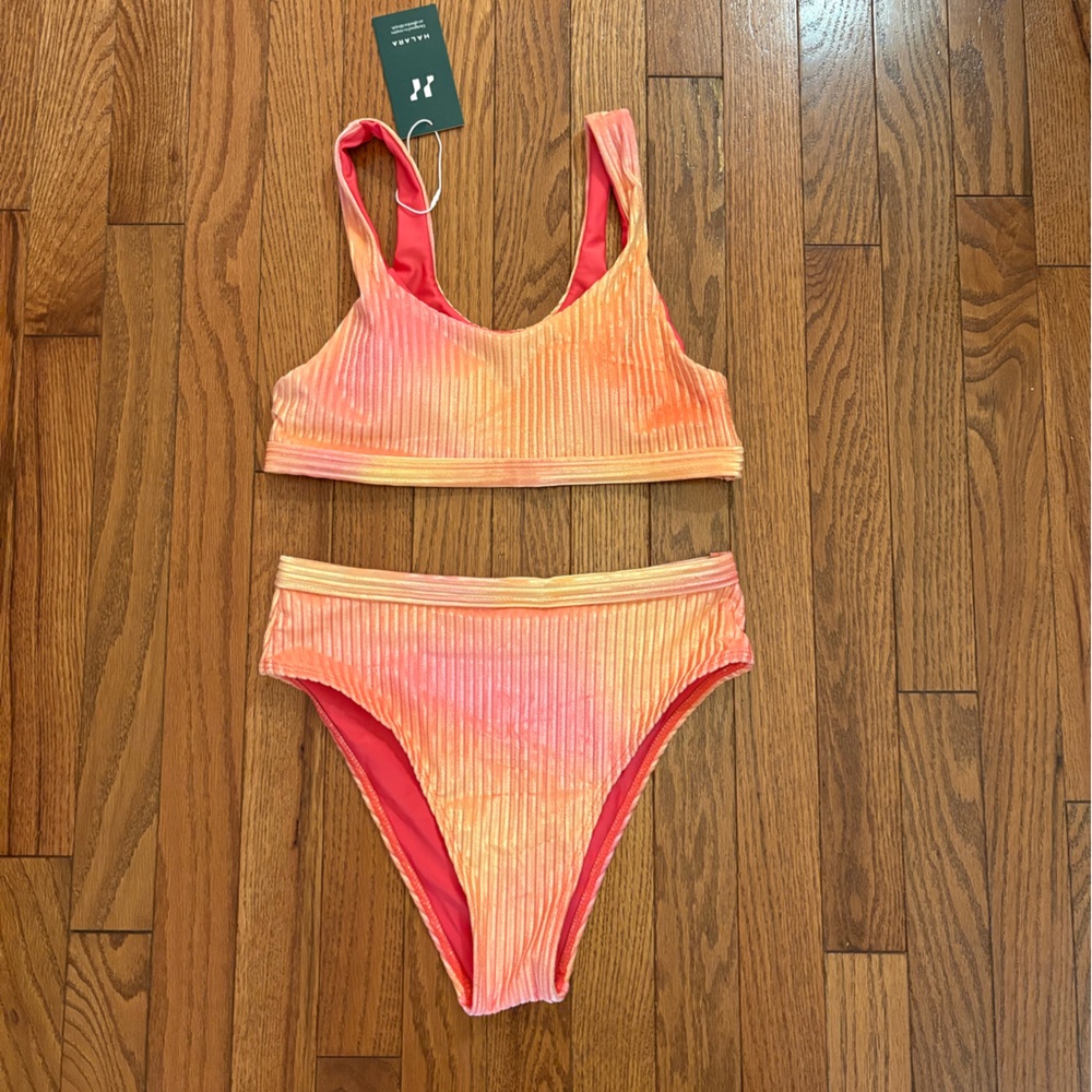 HALARA Orange and Pink Bikini Set